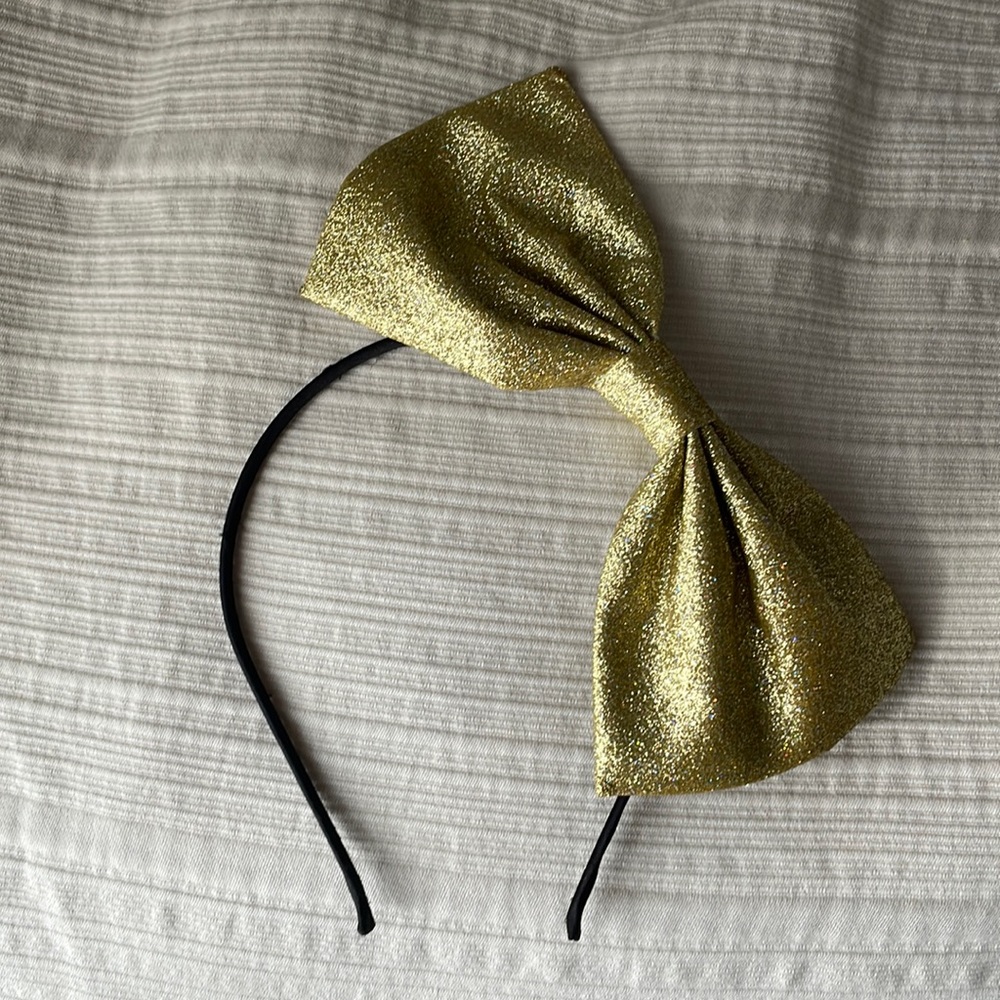 Gold Bow Headband - Picture 6 of 6